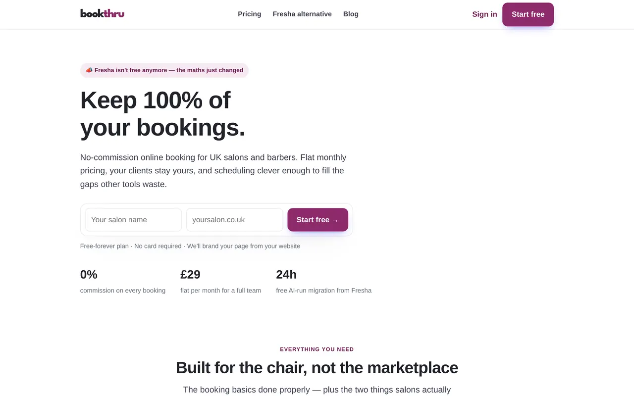 BookThru website