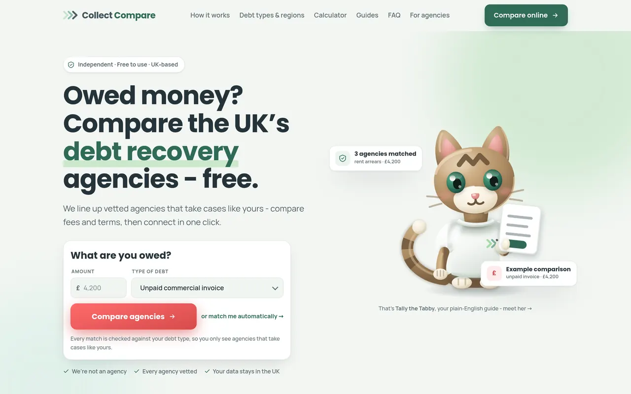 Collect Compare website