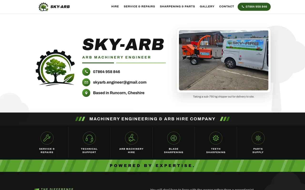 Sky-Arb website